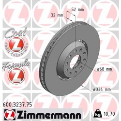 DISC ZIMMERMANN VAG FORMULA Z LEFT  Coat Z