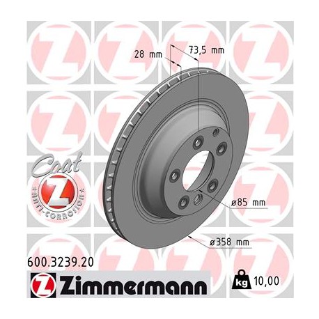 DISQUE ZIMMERMANN VAG/PORSCHE Coat Z