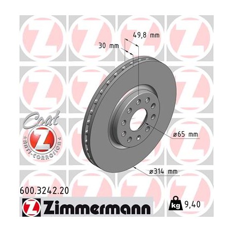 DISQUE ZIMMERMANN VAG Coat Z