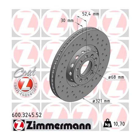 DISC ZIMMERMANN VAG SPORT Z