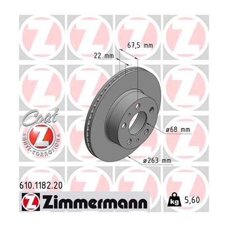 DISC ZIMMERMANN VOLVO Coat Z