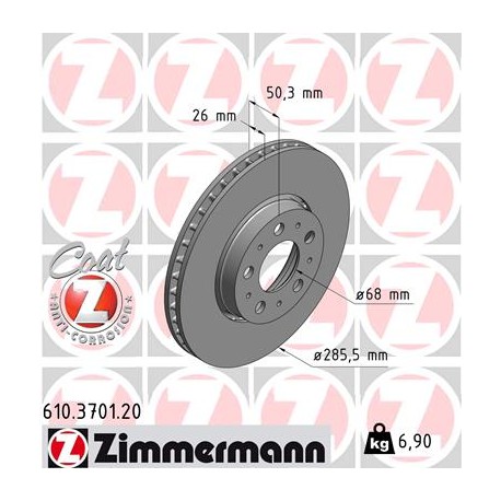 DISC ZIMMERMANN VOLVO Coat Z