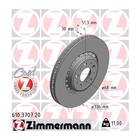 DISQUE ZIMMERMANN VOLVO Coat Z