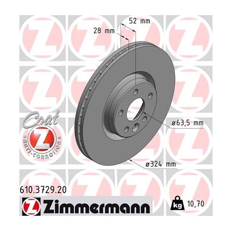 DISQUE ZIMMERMANN VOLVO Coat Z