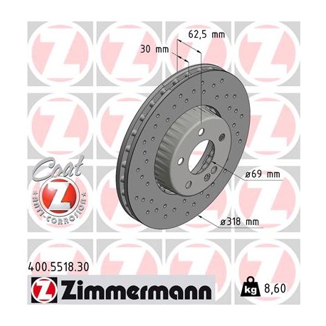 DISC ZIMMERMANN MERCEDES Coat Z