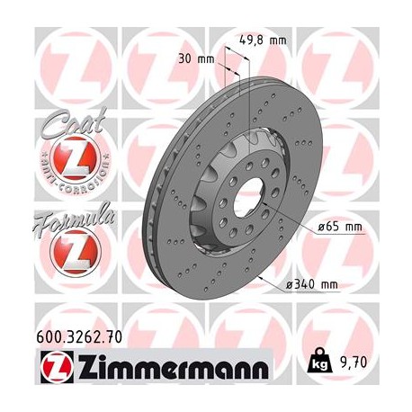 DISQUE ZIMMERMANN VAG FORMULA Z