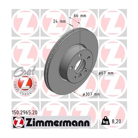 DISC ZIMMERMANN BMW Coat Z