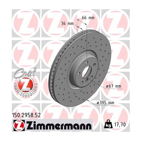 SCHIJF ZIMMERMANN BMW RECHTS Coat Z