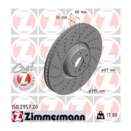 DISC ZIMMERMANN BMW LEFT Coat Z