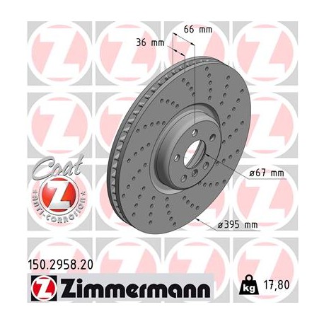 DISQUE ZIMMERMANN BMW DROITE Coat Z