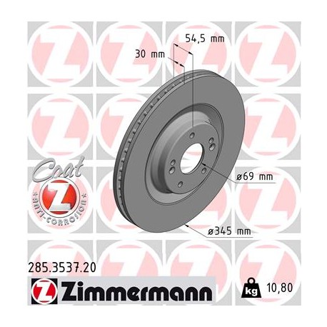 DISC ZIMMERMANN HYUNDAI Coat Z