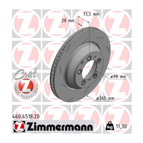 DISC ZIMMERMANN PORSCHE LEFT  Coat Z