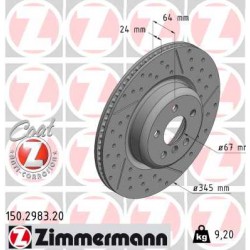 SCHIJF ZIMMERMANN BMW COAT Z  RECHTS