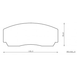 PLAQUETTES RACING ENDLESS RCP015 20MM NE28SP