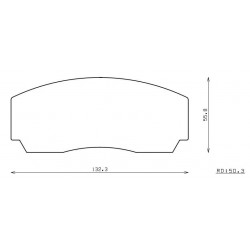 RCP015 N35S 20MM ENDLESS RACING PADS