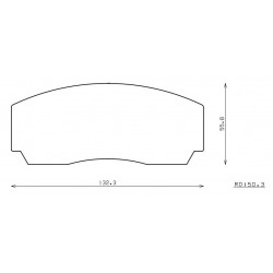 RCP015 ES88G 21 MM ENDLESS RACING PADS