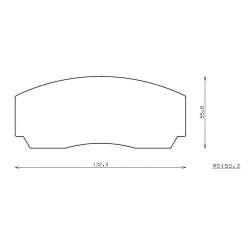 PLAQUETTES RACING ENDLESS RCP015 ME20  19MM