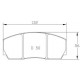 RCP015-MA45B 22,6 MM ENDLESS RACING PADS