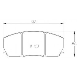 PLAQUETTES RACING ENDLESS RCP015 22.7 MM SE61