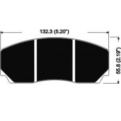 PLAQUETTES RACING ENDLESS RCP015 N35S 17MM