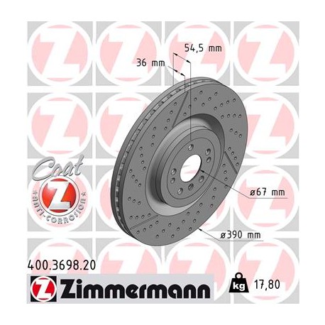 DISC ZIMMERMANN MERCEDES Coat Z