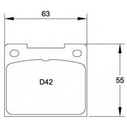 PLAQUETTES MINTEX RACING M1144