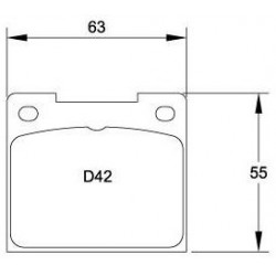 PLAQUETTES MINTEX RACING M1155