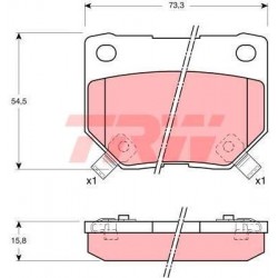 PLAQUETTES MINTEX RACING M1155