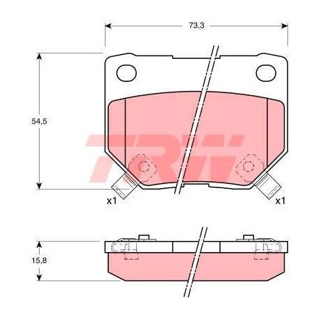 PADS MINTEX RACING M1155