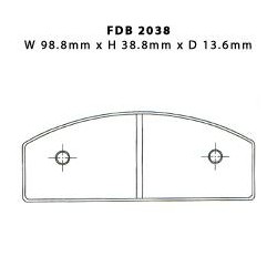 REMBLOKKEN FERODO KARTING