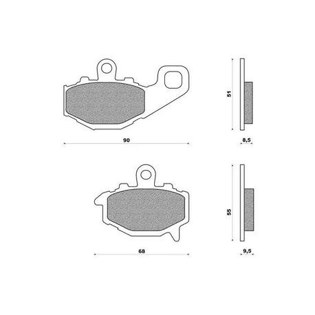 PLAQUETTES FERODO MOTO