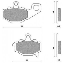 REMBLOKKEN FERODO MOTO