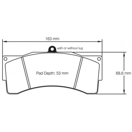 PLAQUETTES RACING ENDLESS RCP115N35S 30 MM