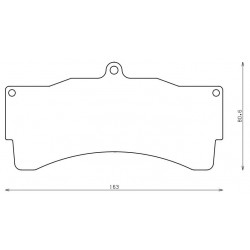 PLAQUETTES RACING ENDLESS RCP115N45S 30 MM