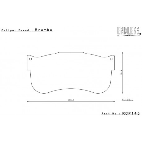 RCP145 26MM ES88G ENDLESS RACING REMBLOKKEN