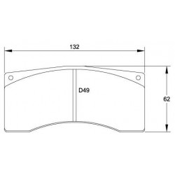 RCP002 MA45B 25MM ENDLESS RACING PADS