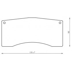 RCP002 ES88G 25 MM ENDLESS RACING PADS