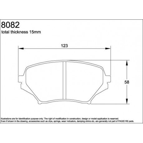 REMBLOKKEN PAGID RACING RSL29 8082