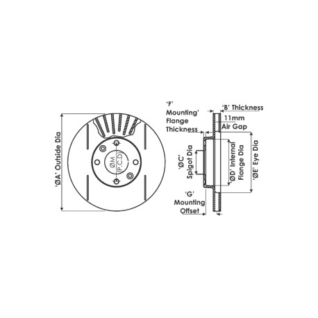 AP RACING BRAKE DISC 270x22mm