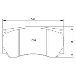 BREMBO BRAKE PADS RACING
