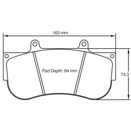 PLAQUETTES RACING ENDLESS RCP182 30 MM ES99G