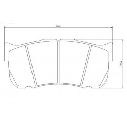 RCP145 29MM ES99G ENDLESS RACING PADS