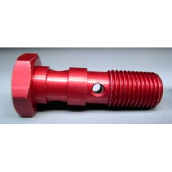 BANJO SCREW DOUBLE M10X125 ALU BLUE