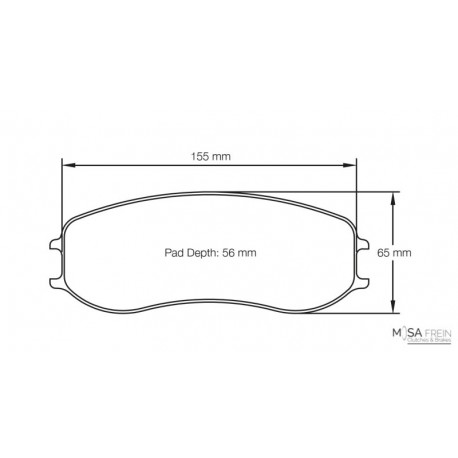 PLAQUETTES RACING ENDLESS RCP165 MA45B 28 MM