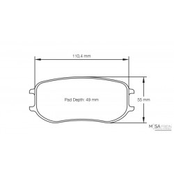 RCP166 MA45B 26 MM ENDLESS RACING REMBLOKKEN