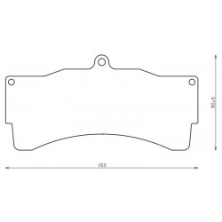 RCP115 MA45B 25MM ENDLESS RACING PADS