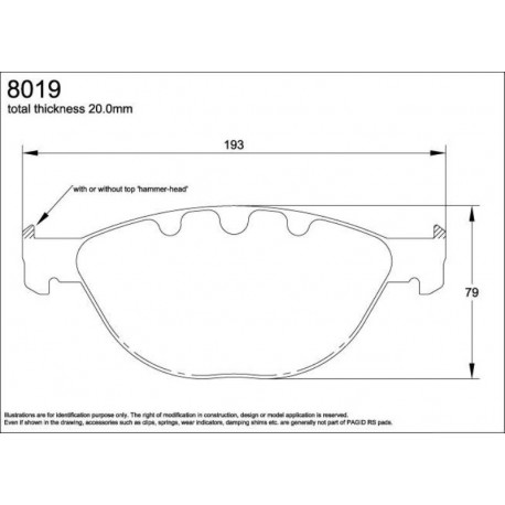 PLAQUETTES RACING ENDLESS EIP152 N35S