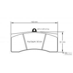 RCP108 ME20 16MM ENDLESS RACING PADS