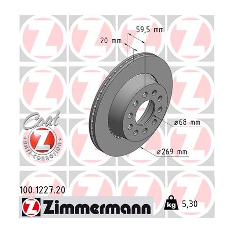DISQUE ZIMMERMANN AUDI Coat Z