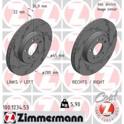 SCHIJF ZIMMERMANN VAG BLACK Z